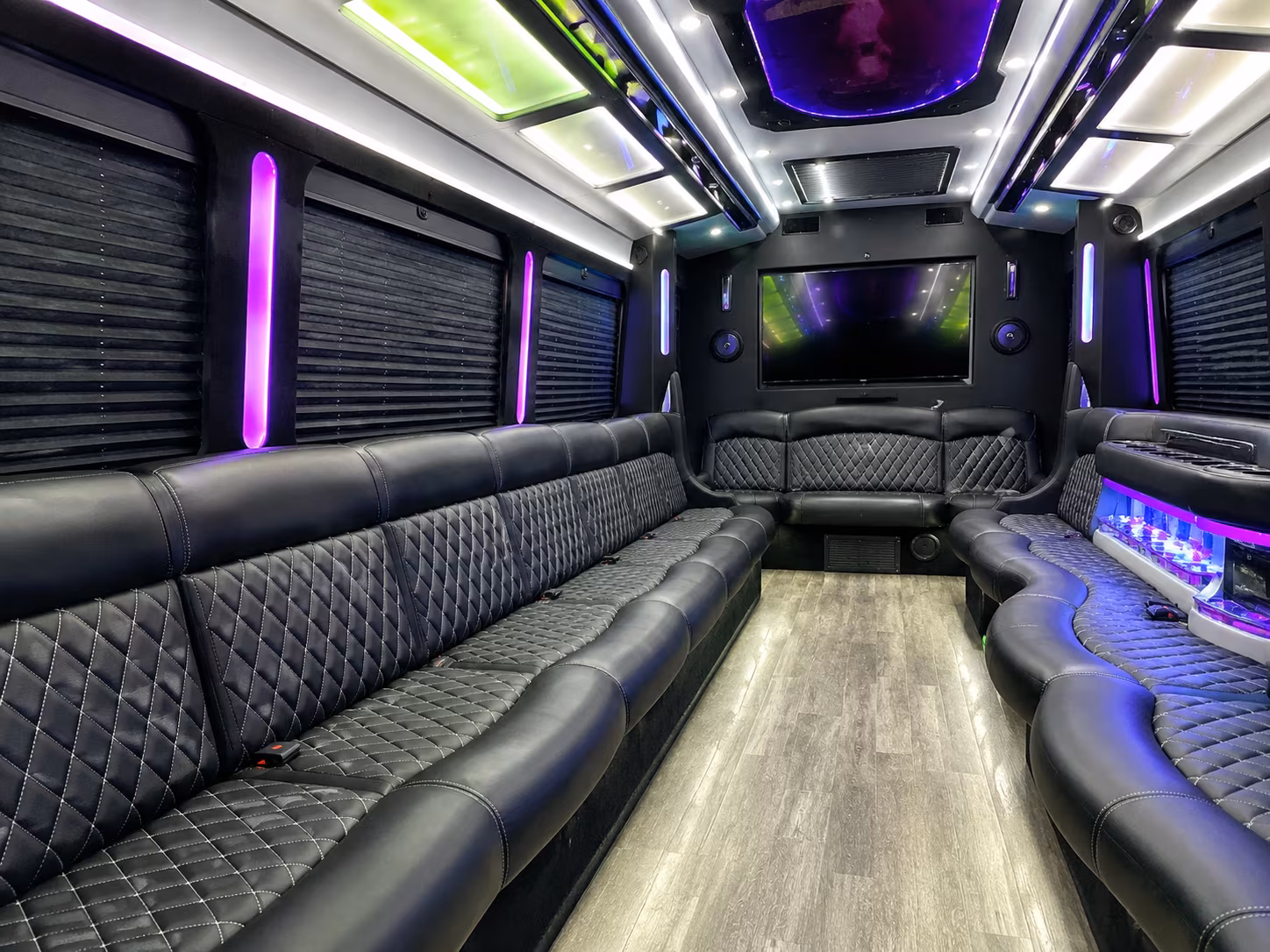 coral gables night on town party bus rental