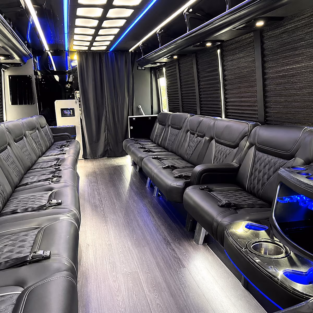 coral gables party bus rentals inside