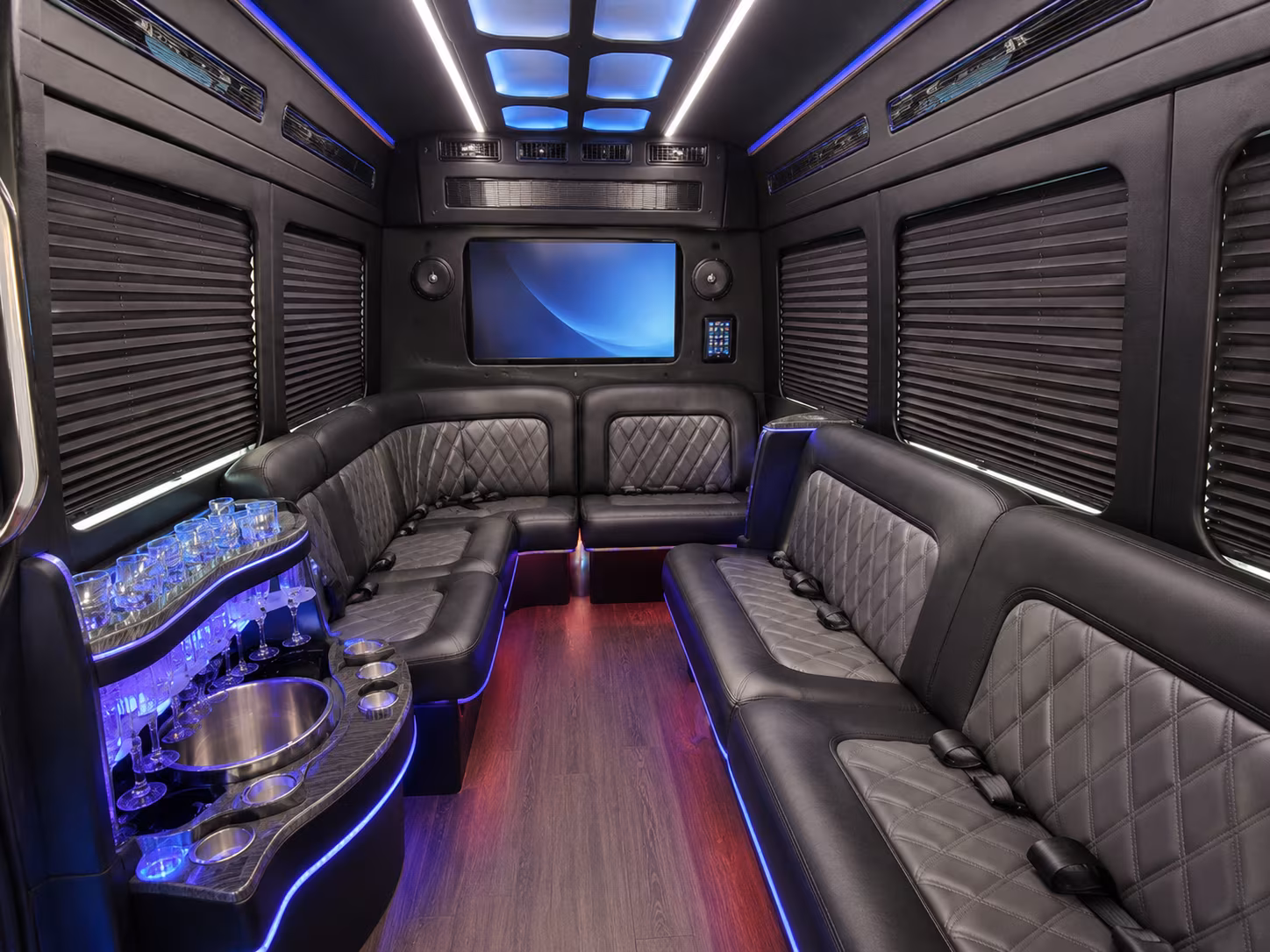 cutler bay charter bus interior