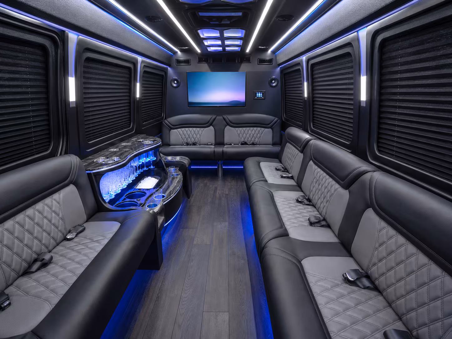 hialeah charter bus interior