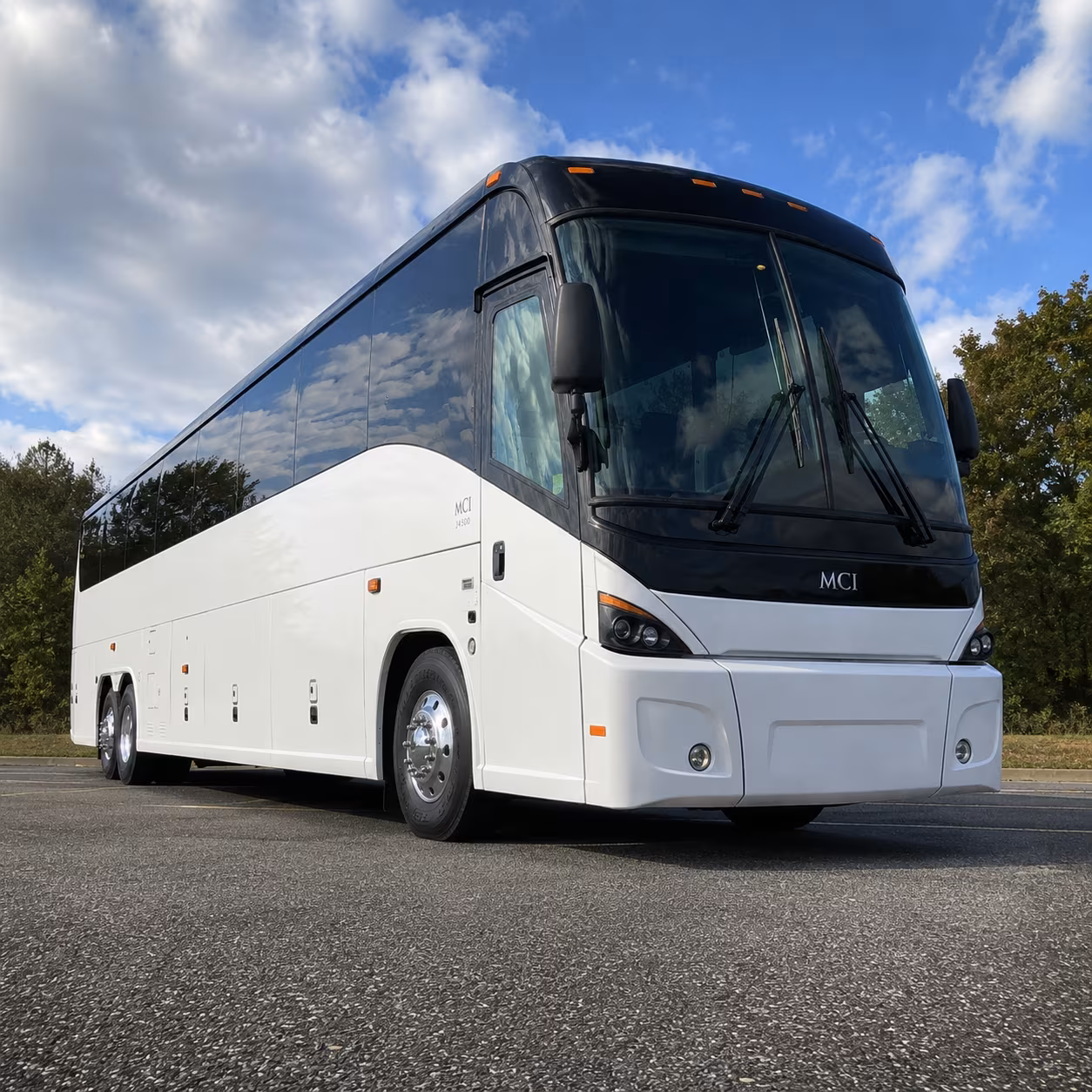 miami charter bus rental exterior