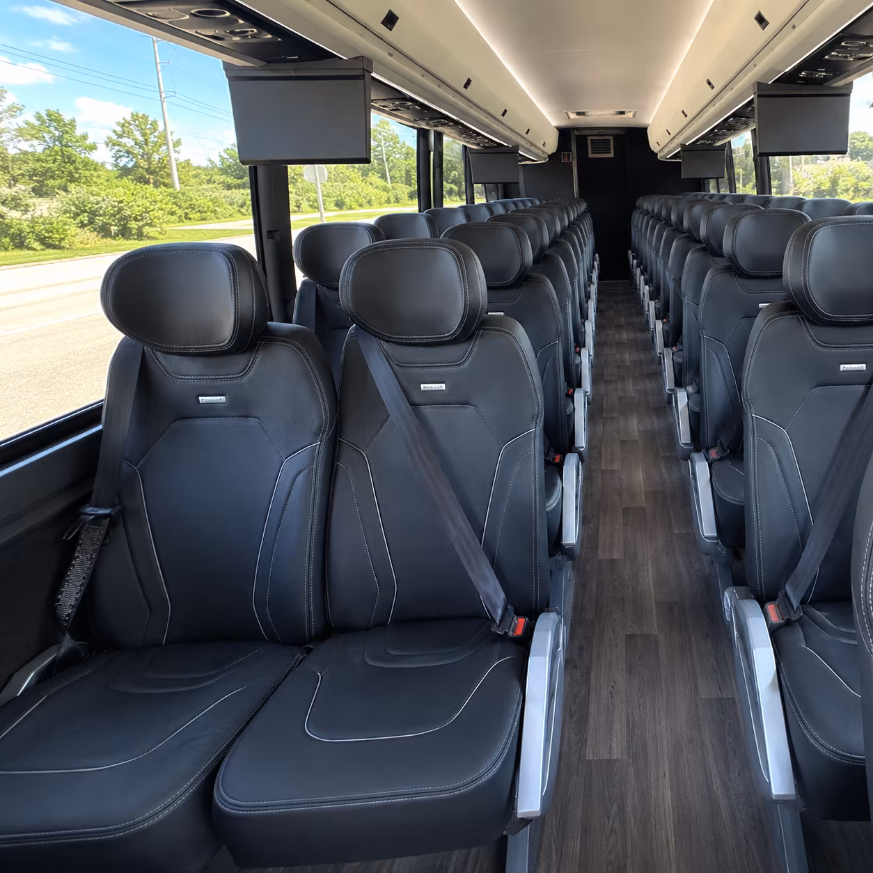 miami charter bus rental inside