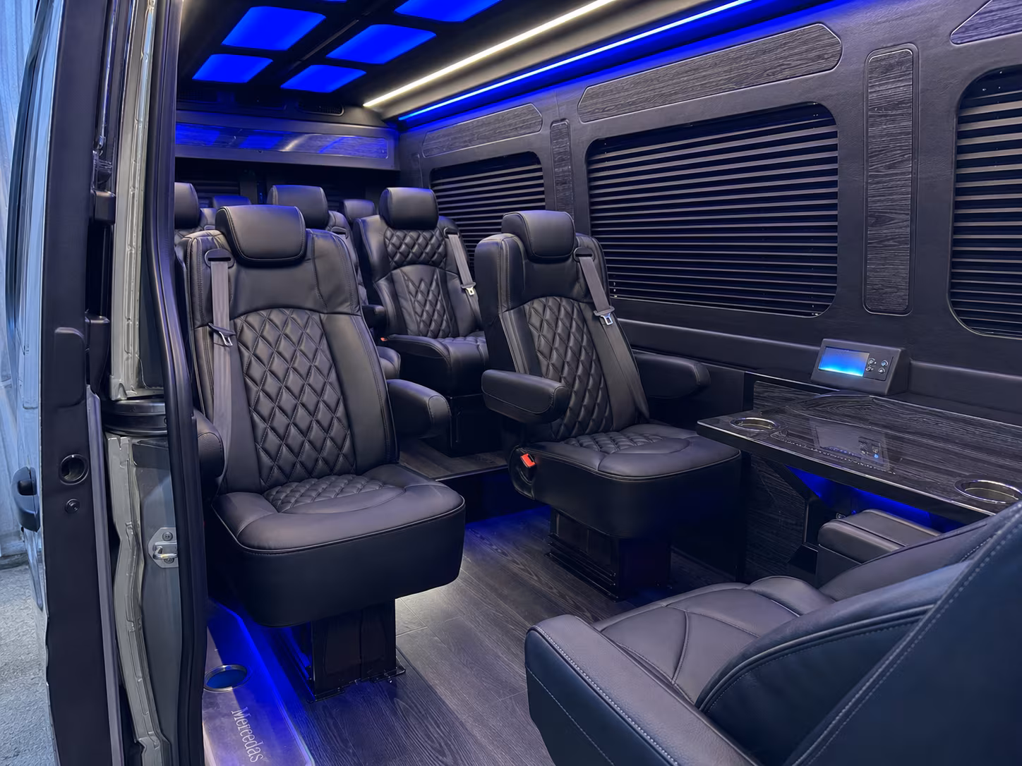 sprinter van transportation for groups and events across coral gables