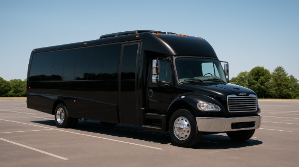 Exterior of Charter Bus Company Coral Gables's 28 Passenger Mini bus in Coral Gables