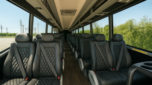 coral gables 15 passenger minibus inside