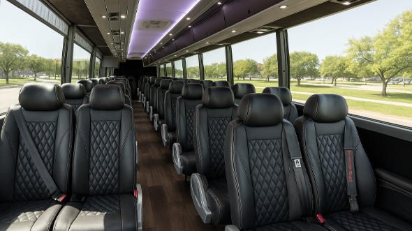 coral gables 15 passenger minibus interior