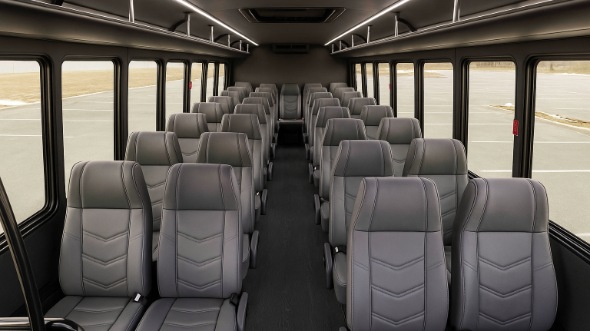 coral gables 20 passenger minibus interior