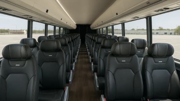 coral gables 28 passenger minibus interior