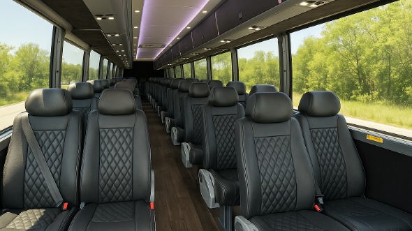 coral gables 30 passenger minibus interior