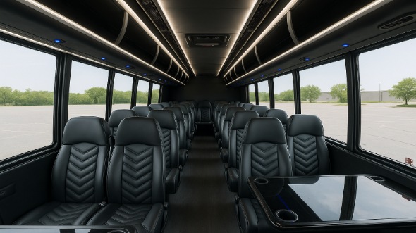 coral gables 35 passenger minibus interior