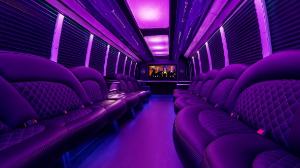 coral gables party bus rental inside